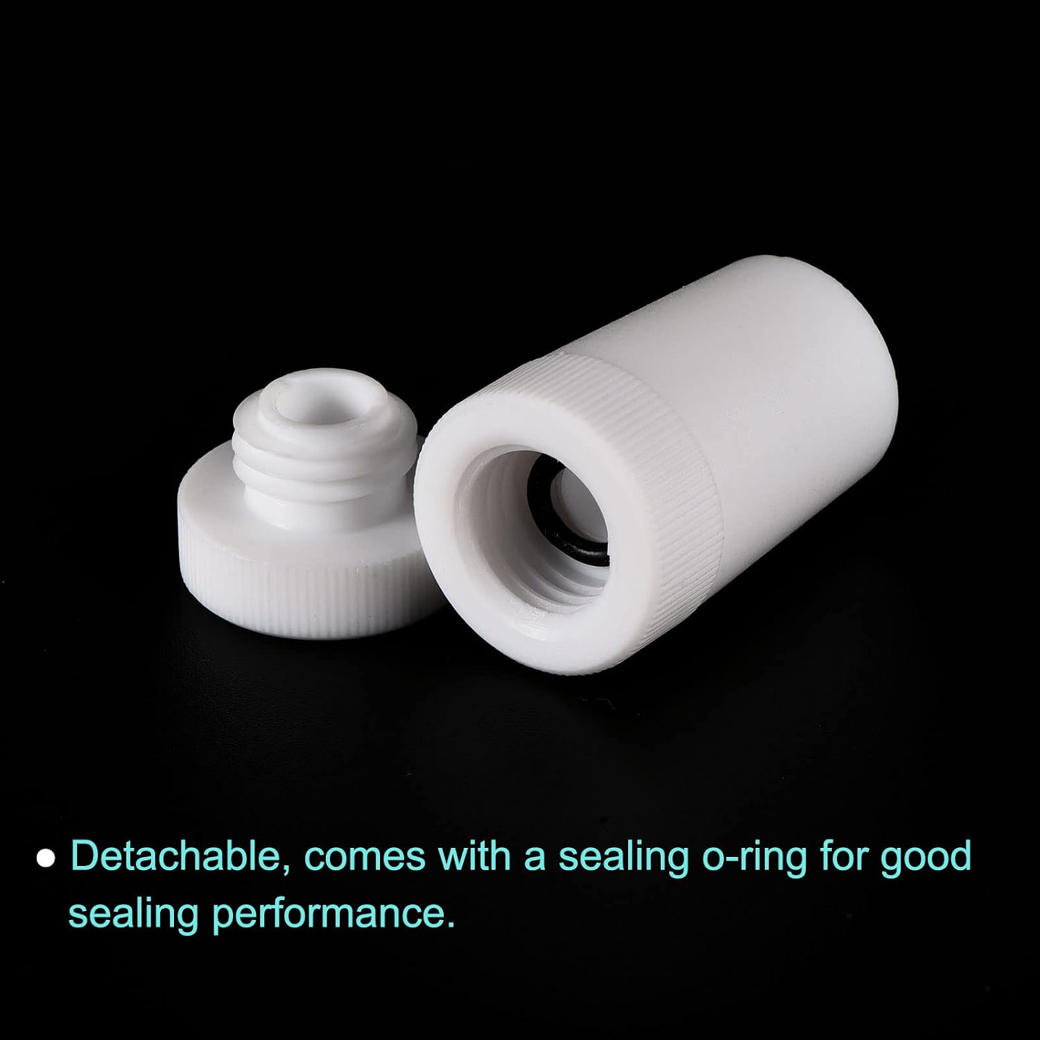 MECCANIXITY PTFE Lab Stirrer Bearing Adapter 21.5mm to 25mm Stopper for 8mm Diameter Shaft Stirring Rod