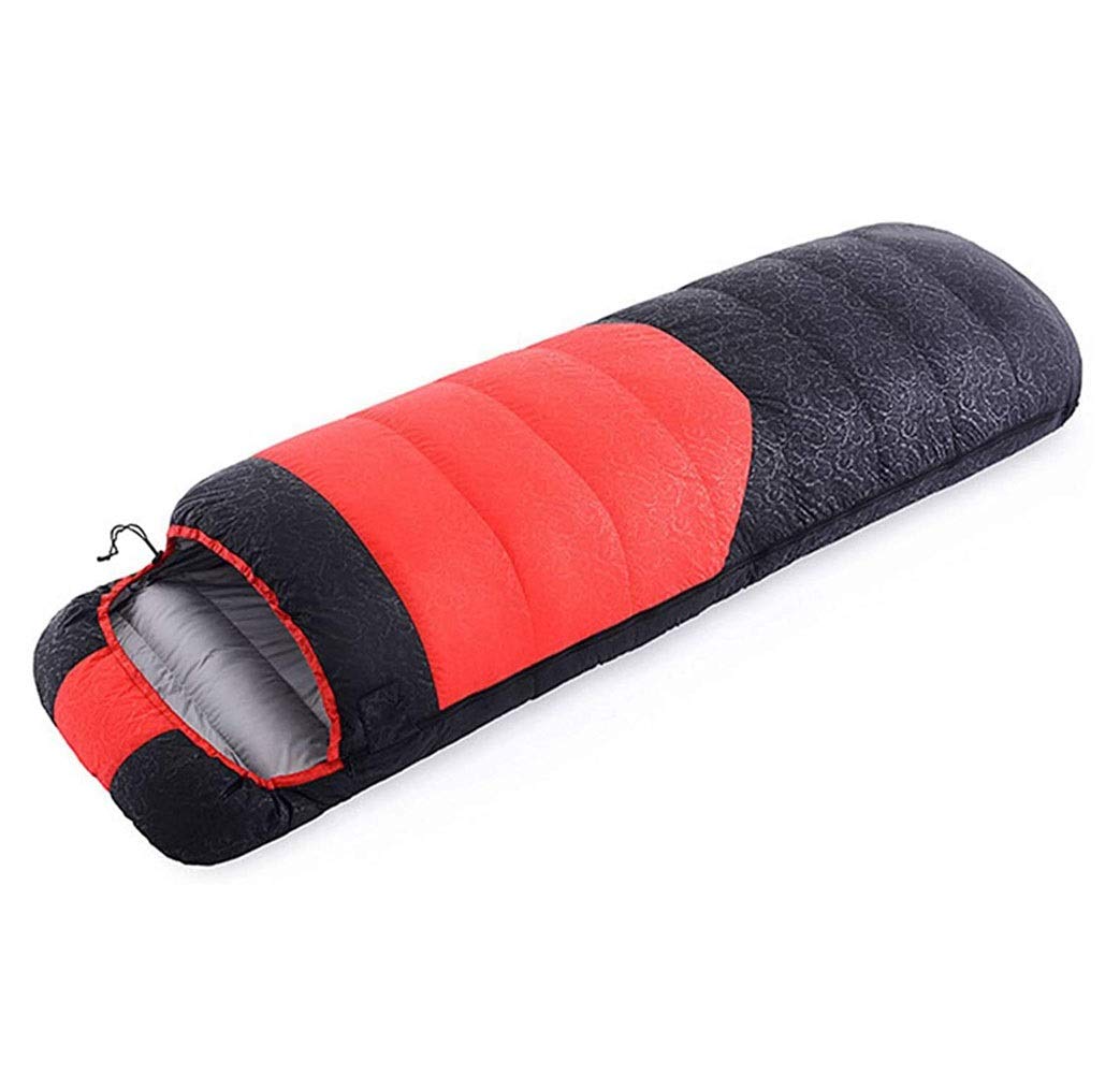 Borsa a Pelo Lungo, Borsa a Pelo Impermeabile da Campeggio Portatile Ultraleggero con Sacco a Compressione per Adulti, Adolescenti, Bambini (Color : Red)