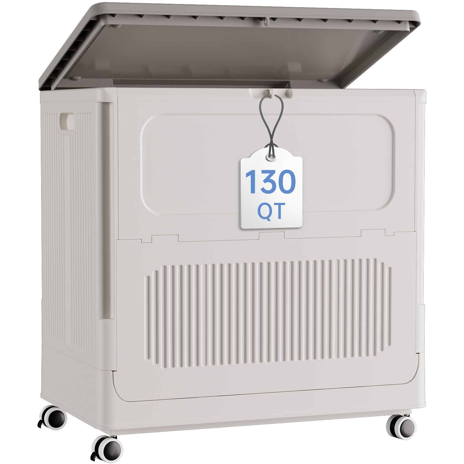 Amazon.com - HAIXIN Large Storage Bin with Lid - 130QT Plastic