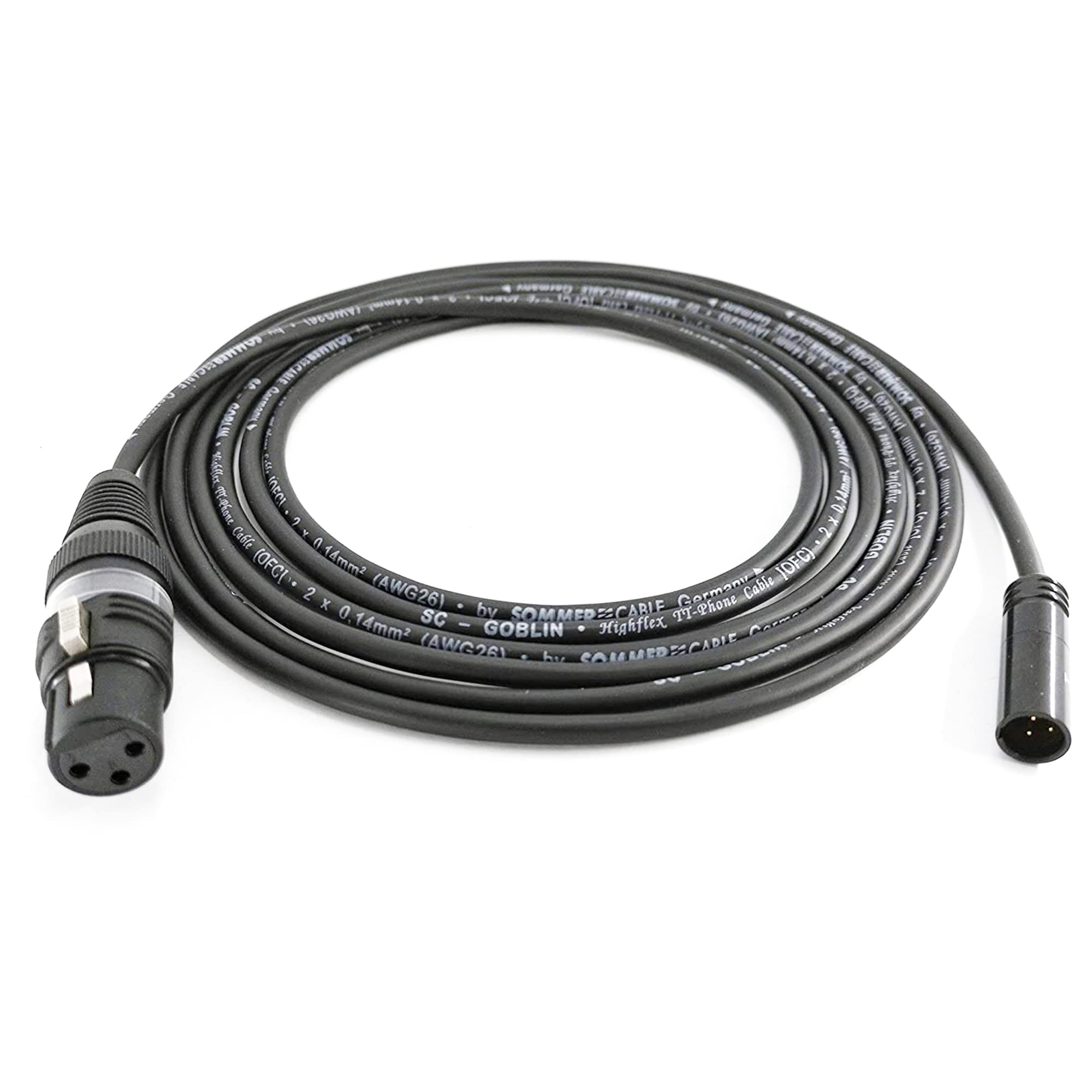 7,5m Mini-XLR Mikrofonkabel Male auf XLR Female passend für z.B. Blackmagic 6K 4K BMPCC Audioadapter - SC-AK-mXLR-XLR-0750-24.6ft
