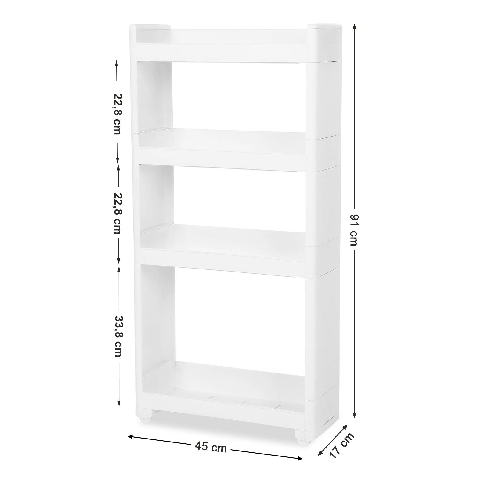 SONGMICS SlideOut Storage Tower, Narrow Storage Rack, Slim Storage