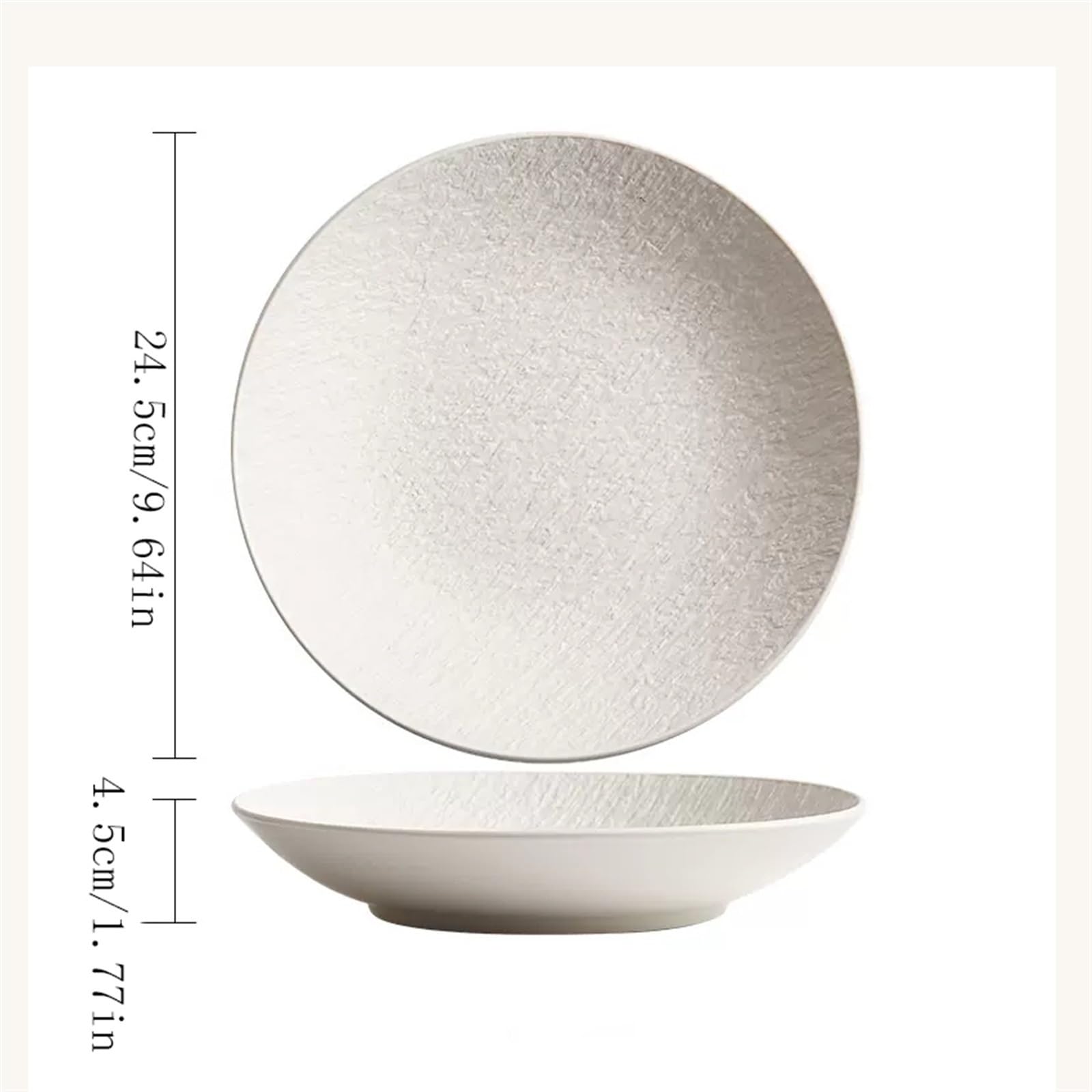 Forniture Per Feste Vassoio for frutta Piatto fondo for uso domestico Insalatiera in ceramica Piatto fondo Piatto da roccia bianco Piatto da cucina for uso domestico Piatto da ristorante Piatto da pra