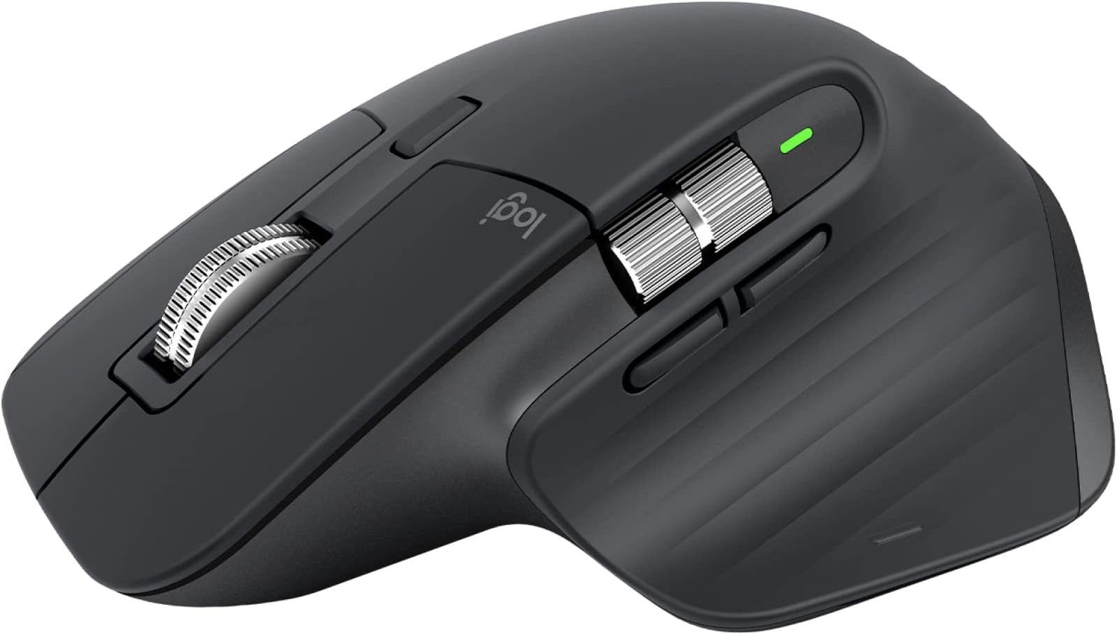 MX Master 3S - Wireless Performance Mouse with Ultra-fast Scrolling, Ergo, 8K DPI, Track on Glass, Quiet Clicks, USB-C, Bluetooth, Windows, Linux, Chrome - Graphite