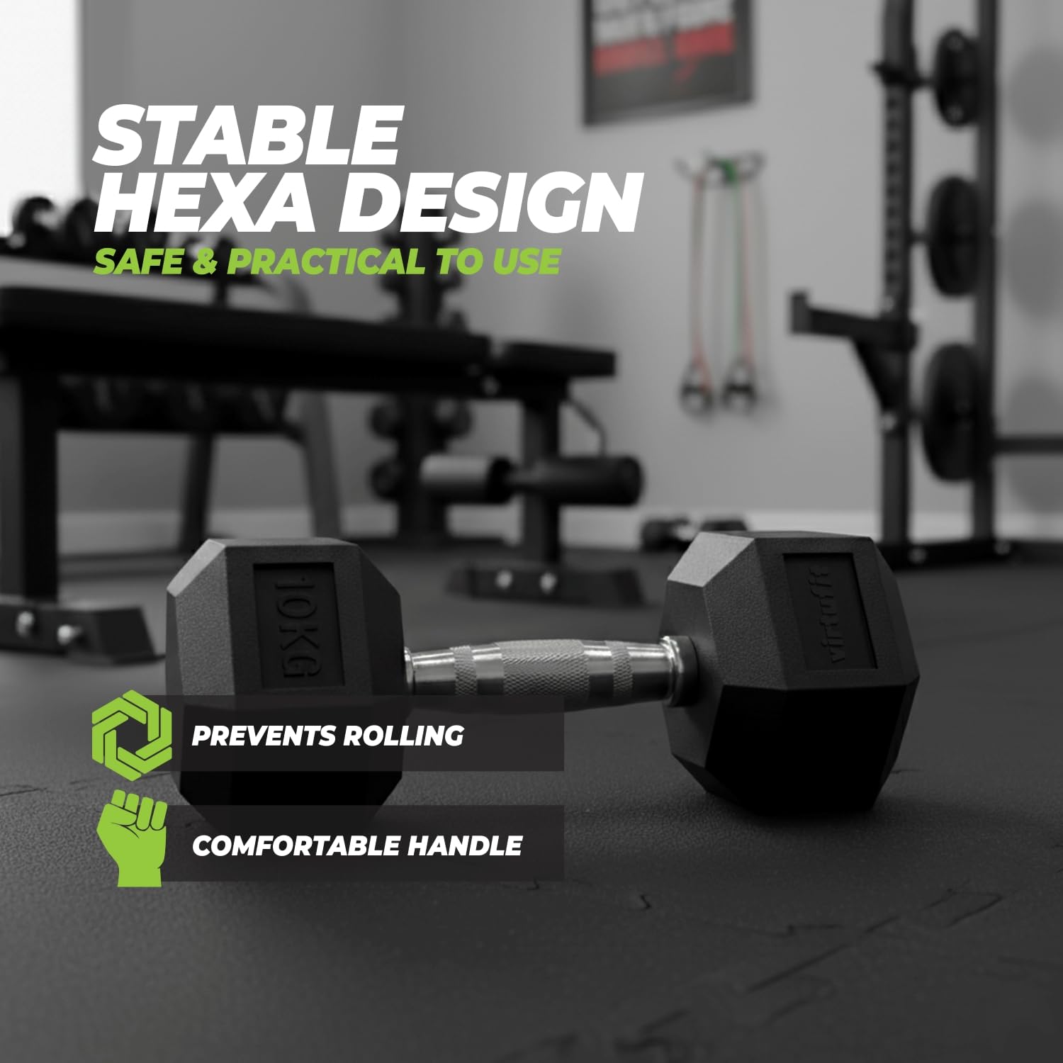 VirtuFit Hexa Dumbell – 12,5 kg – per pezzo
