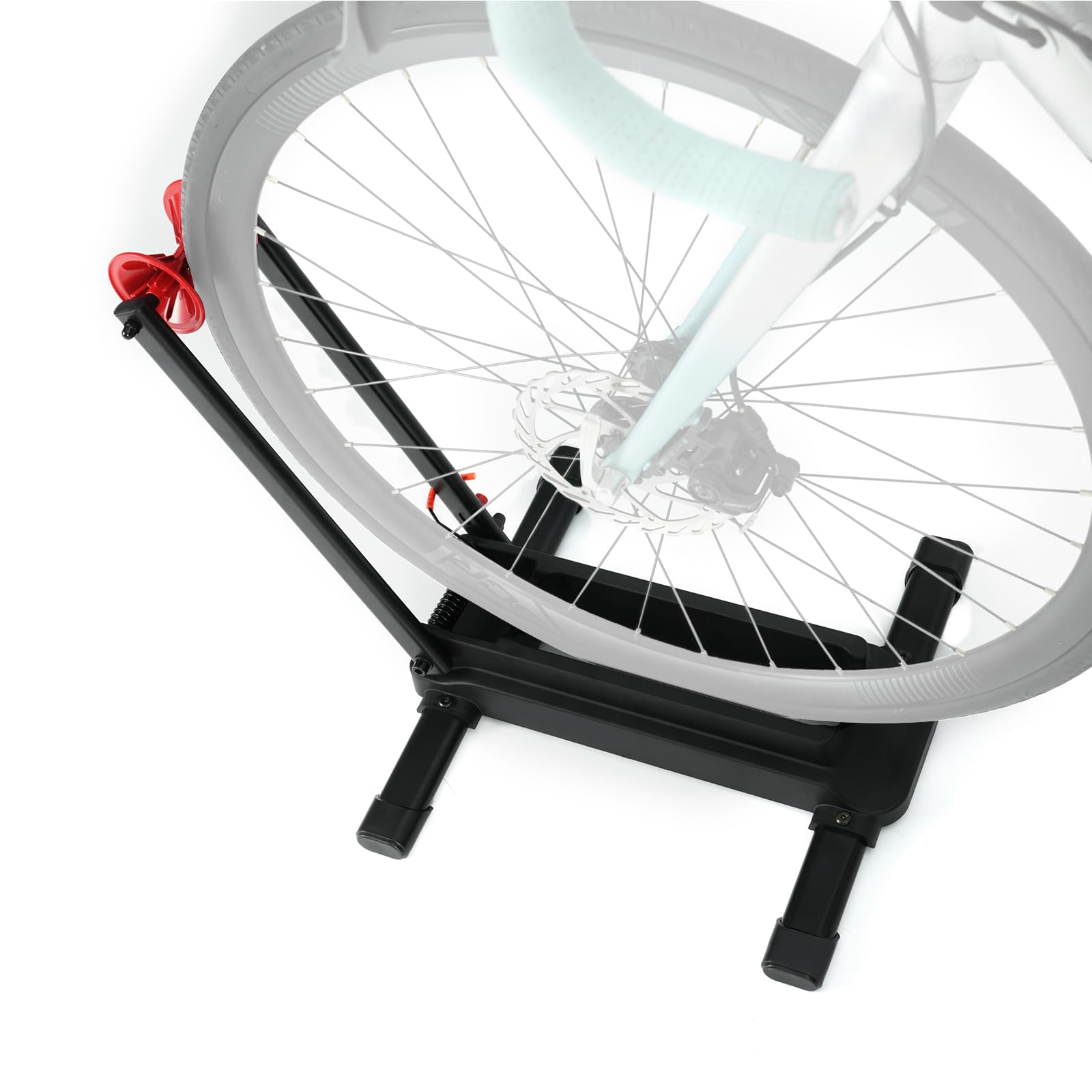 Favoto Foldable Aluminum Bike Stand for 20-29 Inch Road & Mountain Bikes, Stable Floor Rack for Home, Garage & Outdoor Storage