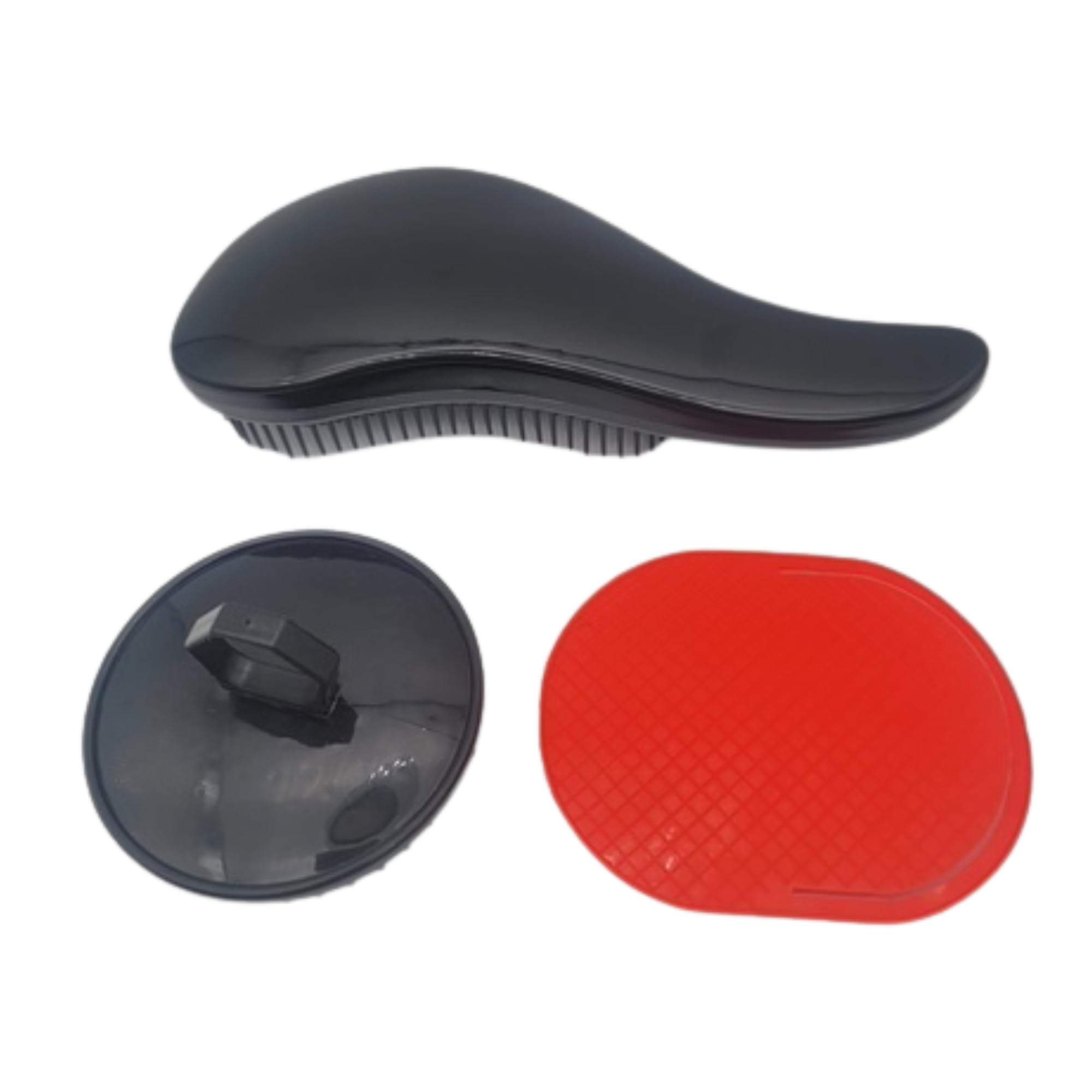 G.B.S Wave Detangling Brush 3Pk Red and Black- Glide Thru Hair Brush, Professional No Pain Detangler for Women, Men, Kids and even Pets! For Curly, Wavy, Thick, Thin, Wet, Dry and Straight Hair