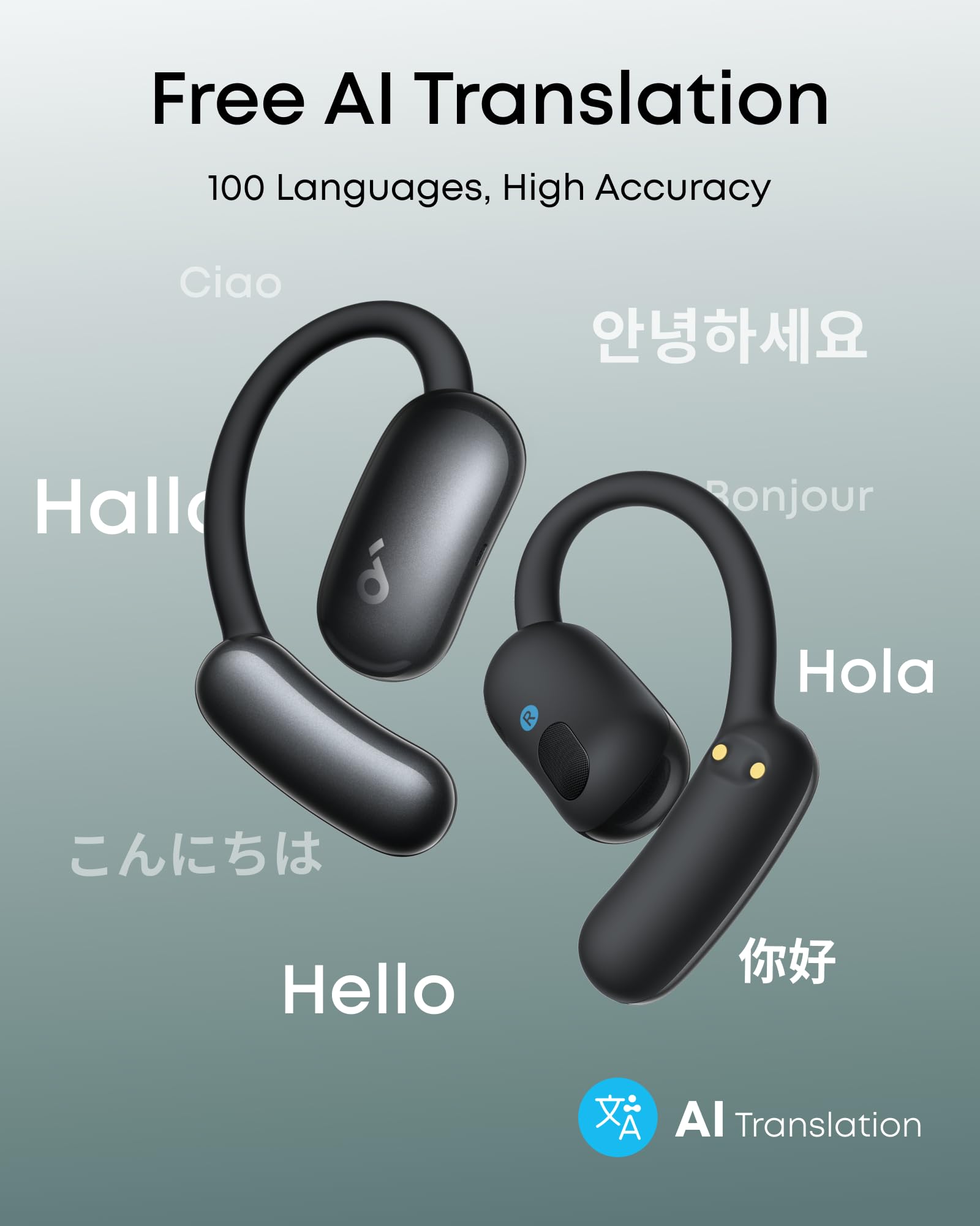 Soundcore AeroFit 2 AI Assistant Açık Kulak Kulaklık, Anker'den