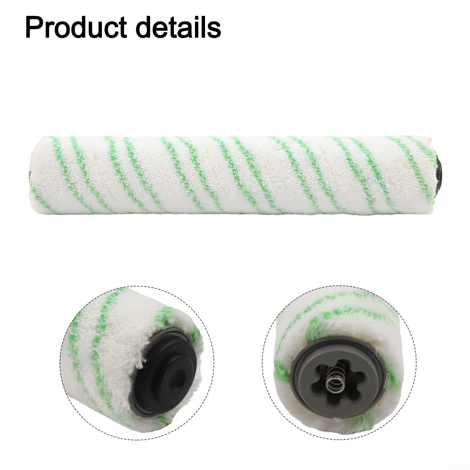 Walzen-Bürsten-Set für Kärcher BR 30/4 BR30/4C schnurlose Hartböden, Mikrofaserrolle 4.762-453.0 für Kärcher BR 30/4 Scheuertrockner (C)