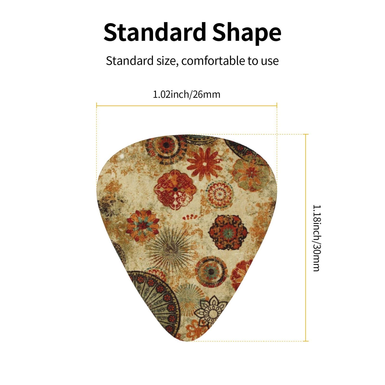 Amazon | エレキメダリオン用ギターピック マルチプリントギター