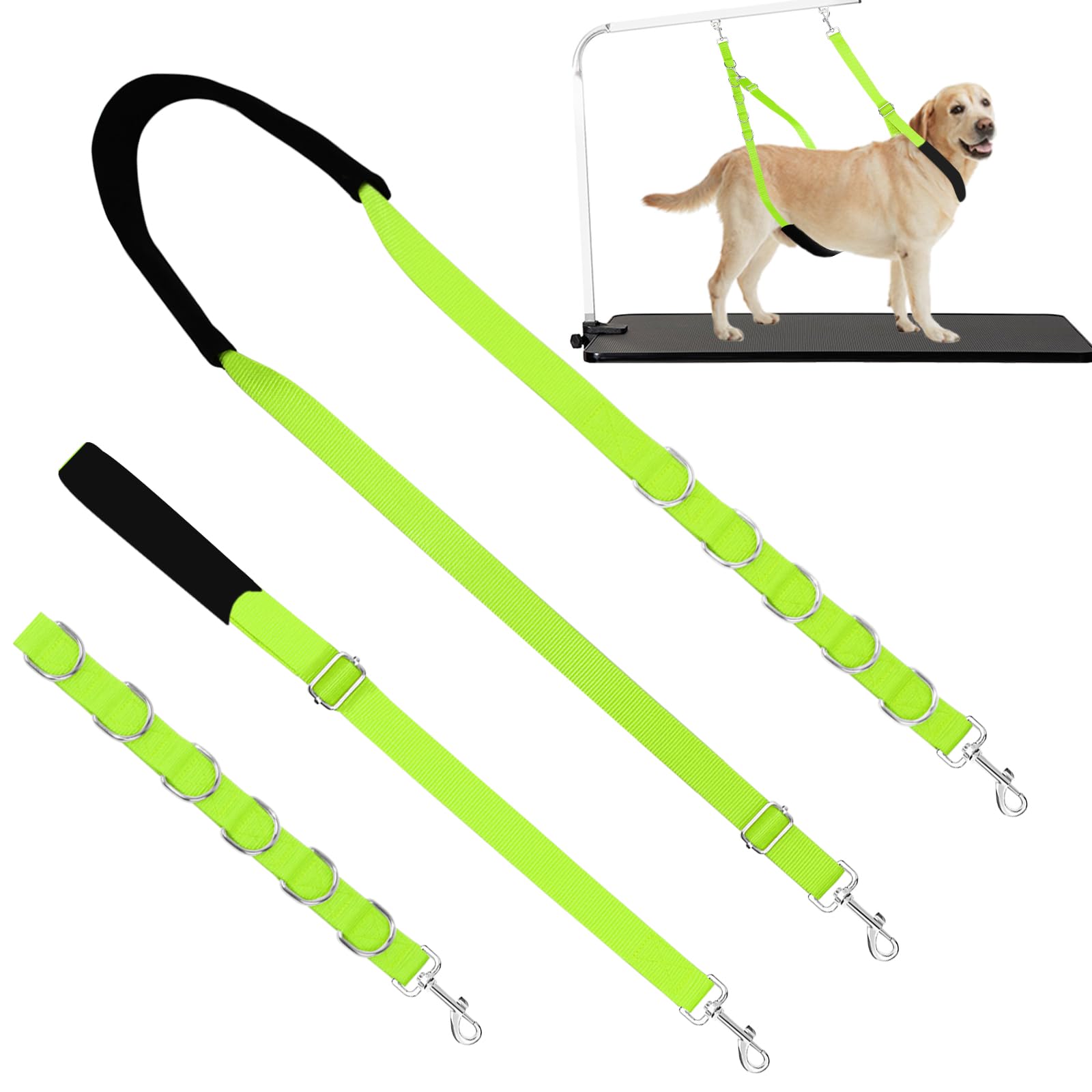 ASOCEA Cinghia per Toelettatura del Cane Anello per Cappio di Ritenuta per Toelettatura Regolabile Guinzaglio Estensibile per Toelettatura del Cane per Cani Gatti Taglio dei Capelli Trim
