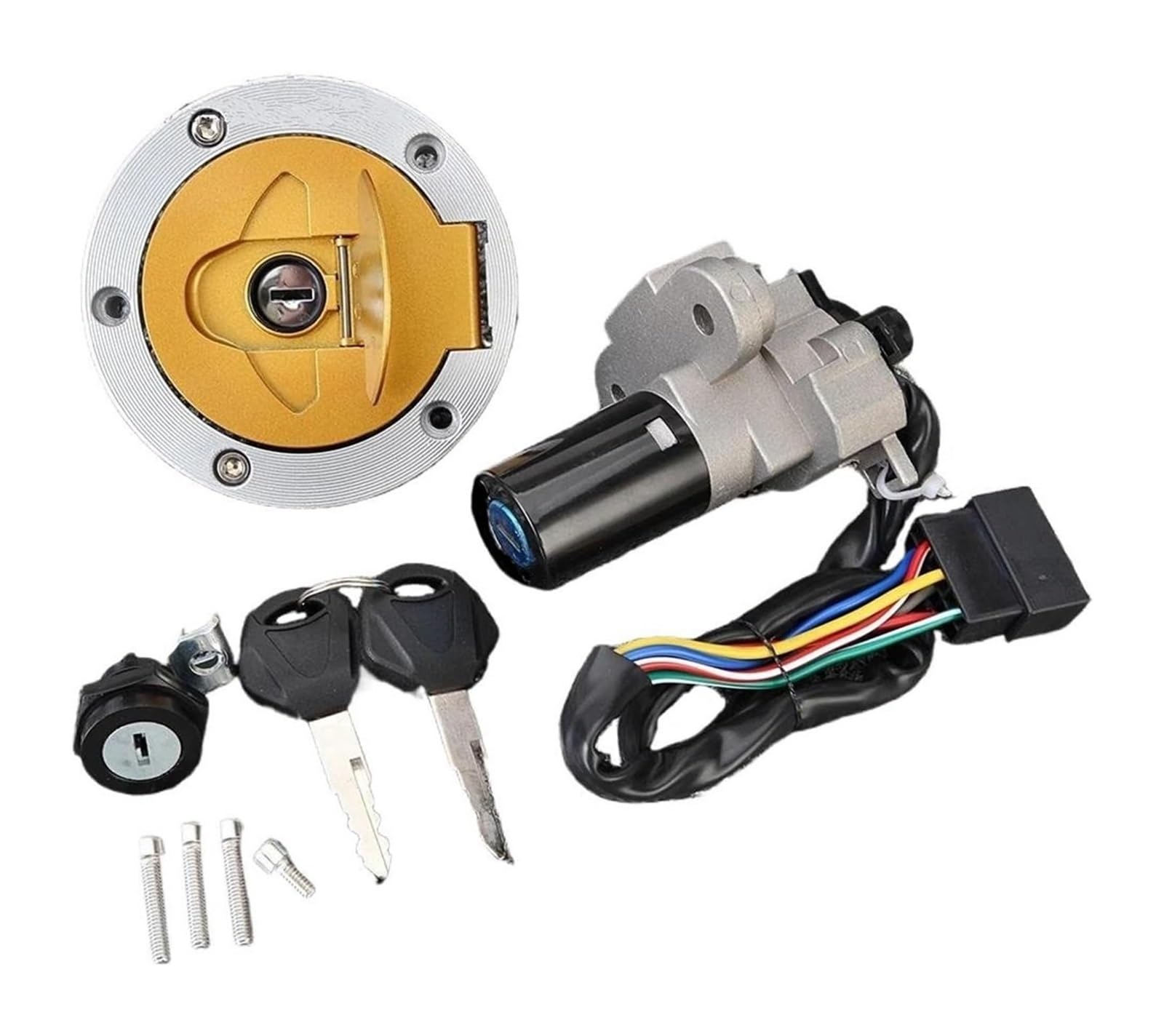 Cerradura De Encendido para Ducati para 900SS 1999 para 996S 2001 para 999S 2003-2006 Interruptor Arranque Encendido Motocicleta Llaves Bloqueo Combustible Gasolina