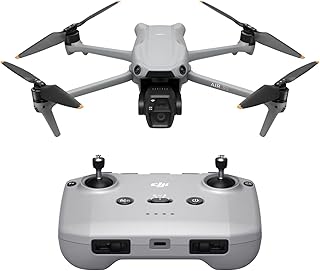 DJI Air 3S (RC-N3), dron con cámara 4K, dron de doble cámara con cámara gran angular CMOS de 1 pulgada, video HDR 4K/60fps y 14 paradas de rango dinámico, tiempo de vuelo máximo de 45 minutos, rango