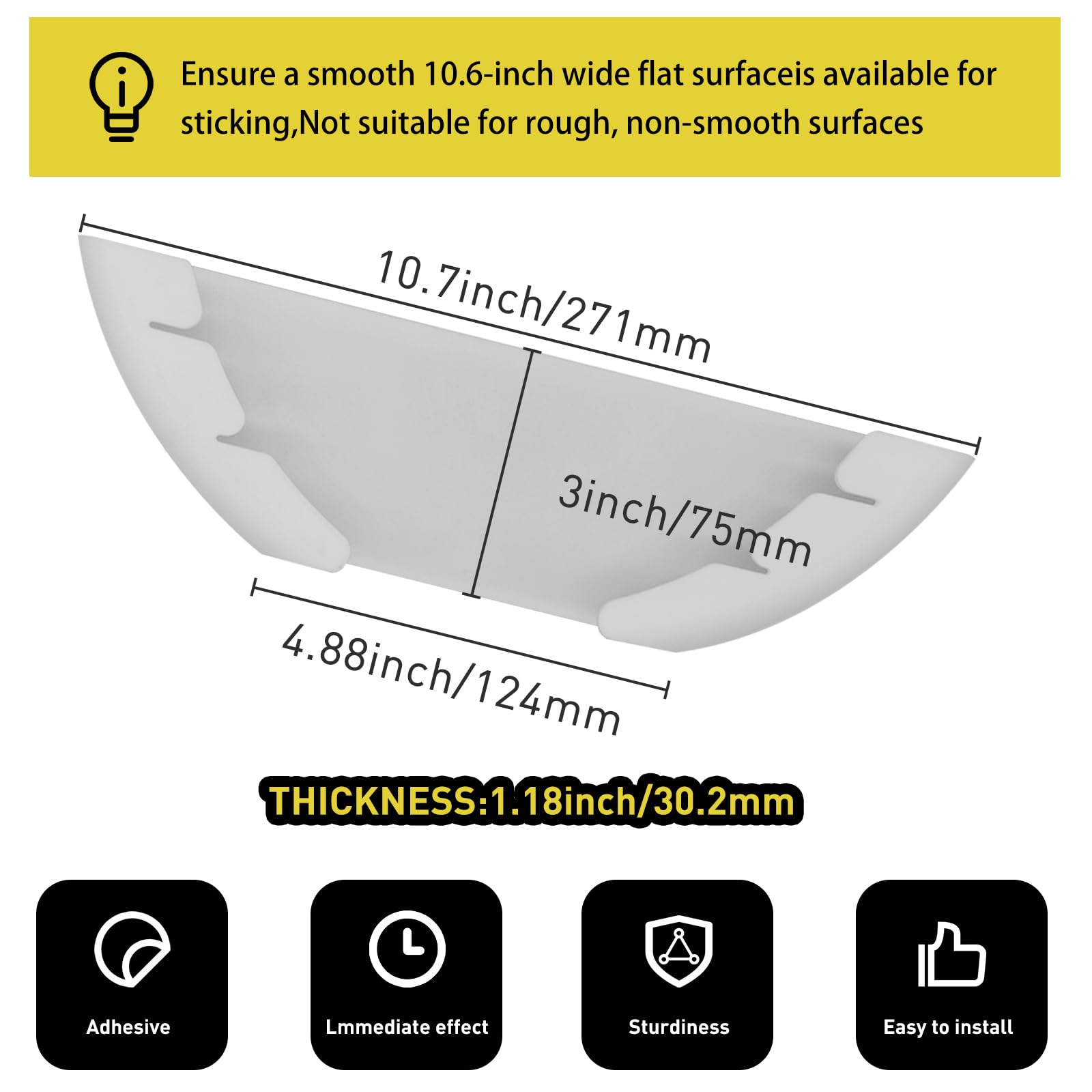 VOBUYING Universal Pot Lid Organizer for Cabinet, 5 Pcs Pan Lids Organizers Inside Cabinet Door Wall Mount Pots Top Storage Rack Holder for Kitchen, Fits 6