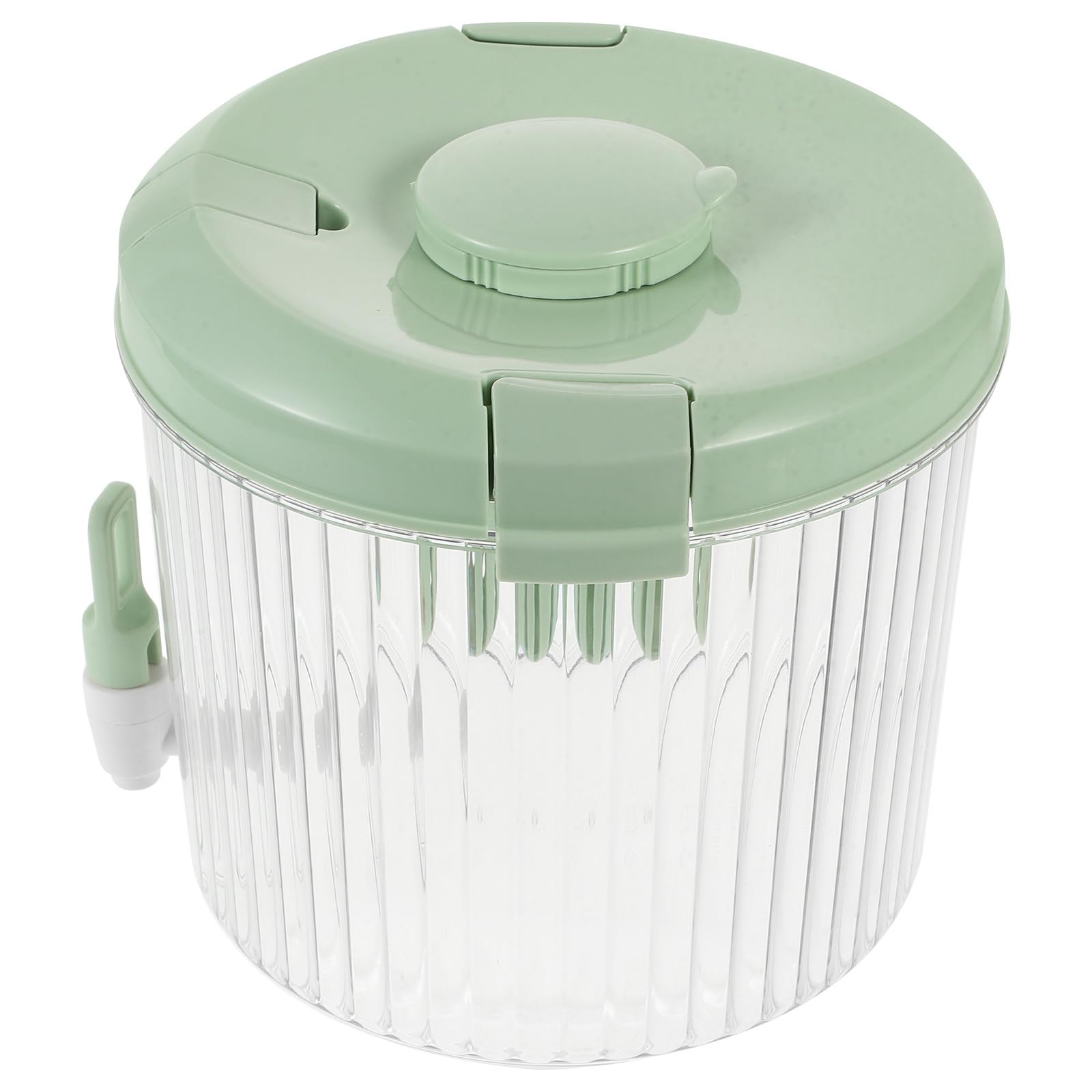 Distributeur de boisson avec robinet grande capacité en plastique PP pour frigo vert clair