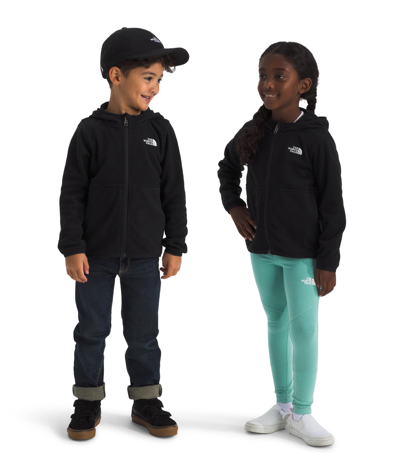 The North Face Kids' Glacier Full Zip Hoodie, TNF Black, 5