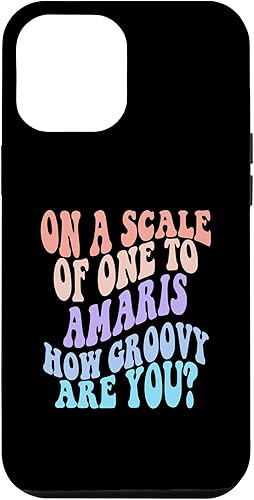 iPhone 14 Pro Max AMARIS Cute Retro Girls Groovy AMARIS Personalized Name Case
