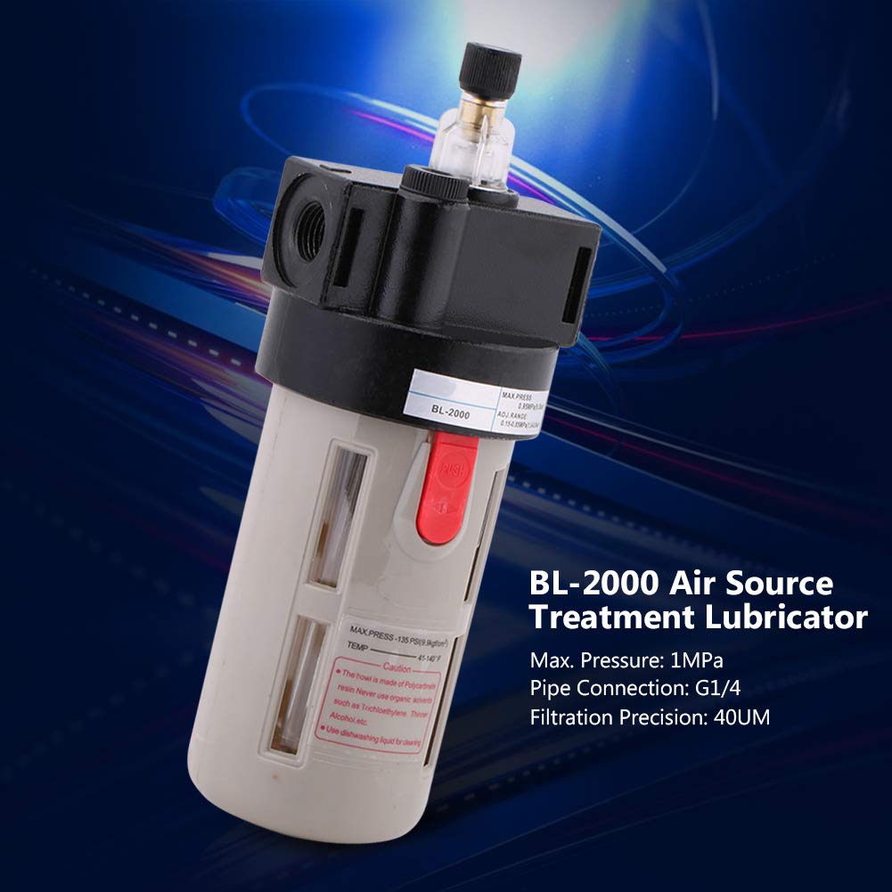 Lubrificateur pneumatique, huileur pneumatique haute pression G1 / 4 BL-2000 pour système pneumatique de compression d'air
