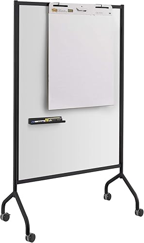 Miniatura 9 de Safco Impromptu Pizarra blanca completa, pizarra magnética de borrado en seco de doble cara para el hogar, la oficina y el aula, marco de acero de