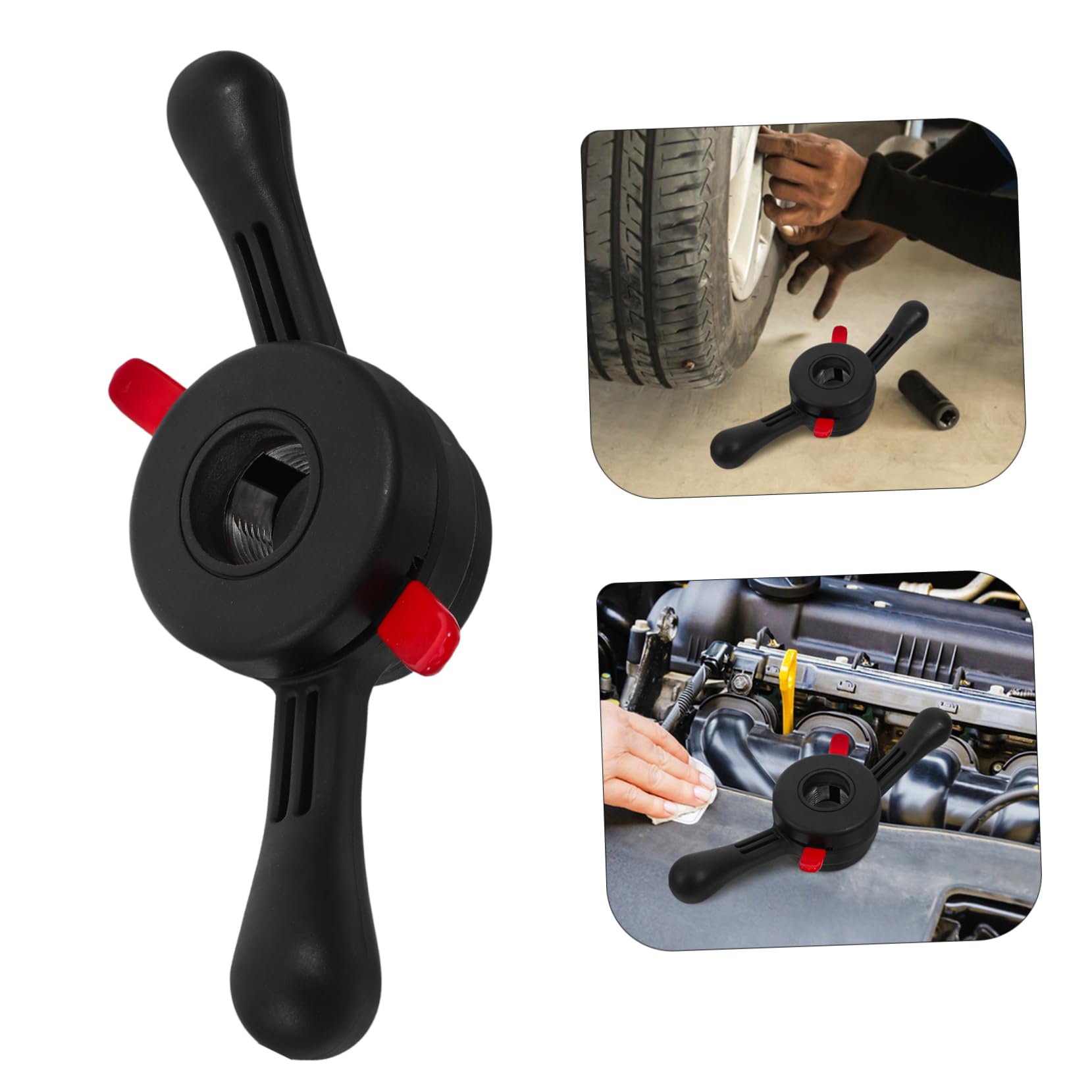 Alipis Equilibradora de Ruedas de Coche 38mmx3mm Nylon Negra