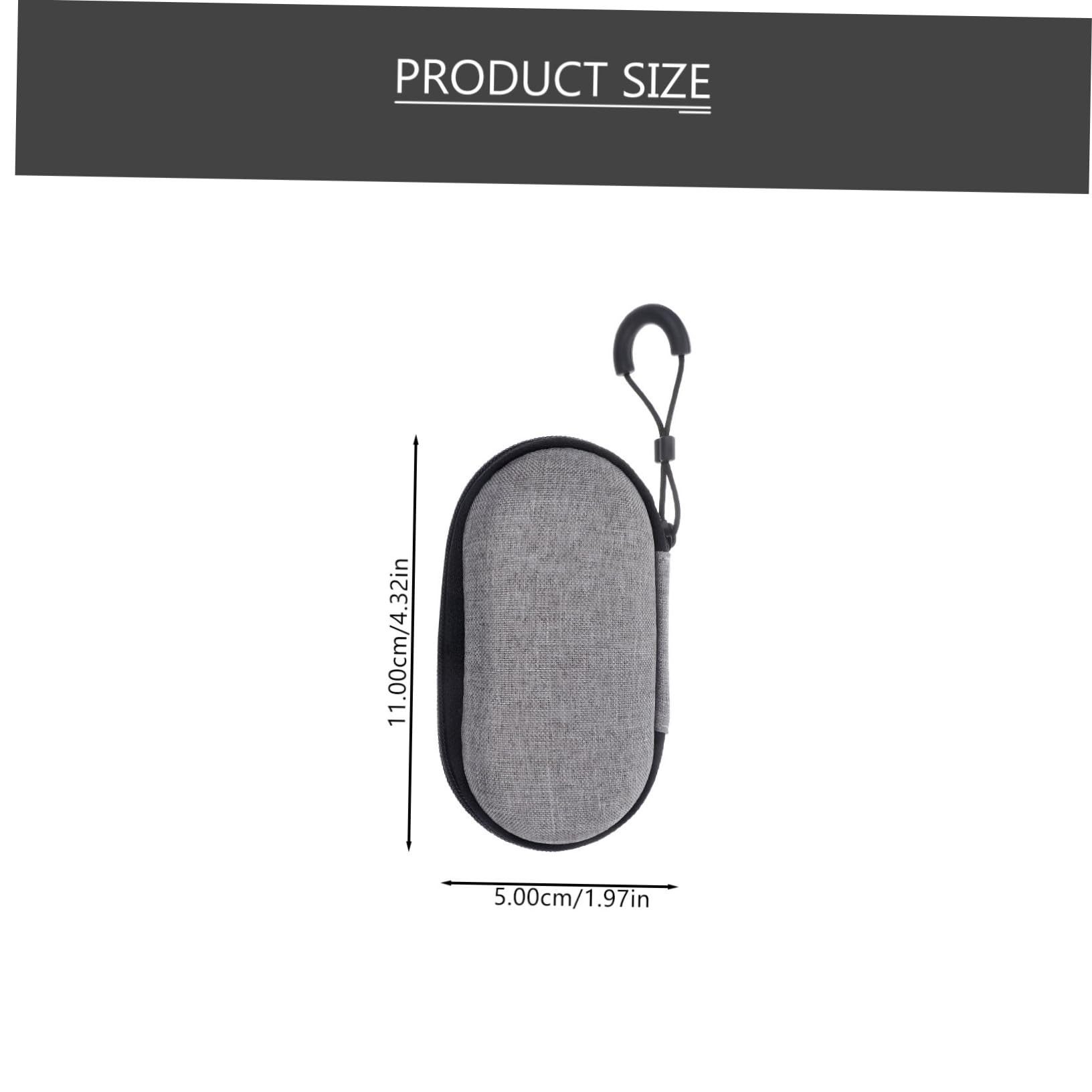 ibasenice Guitar Tuner Storage Case Hard Shell Eva Cover Small Travel Case for Acoustic Guitar Electronics Organizer Cable Cord Organizer