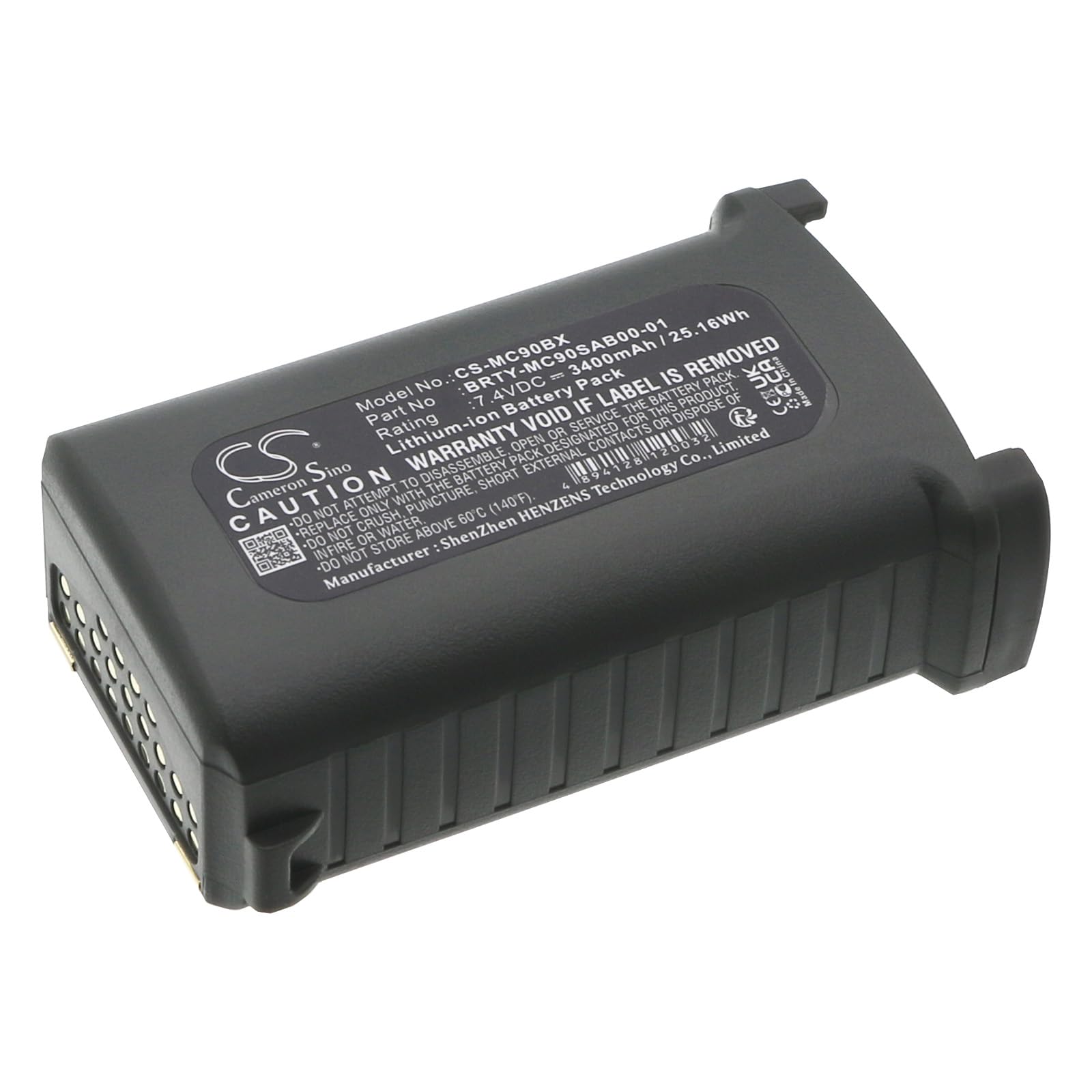 TECHTEK Batteria 3400mAh compatibile con [Symbol] MC9000, MC9000-G, MC9000-K, MC9000-S, MC9010, MC9050, MC9060, MC9060-G, MC9060-K, MC9060-S, MC9062, MC909, MC9090, MC9090-G, MC9090-K, MC9090-S, FBA