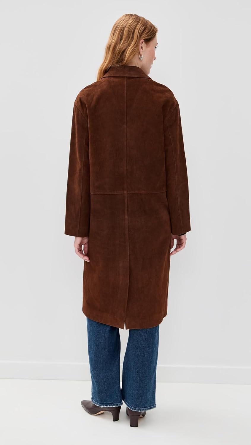 Madewell Women's Single Breasted Topcoat In Suede - Image 3