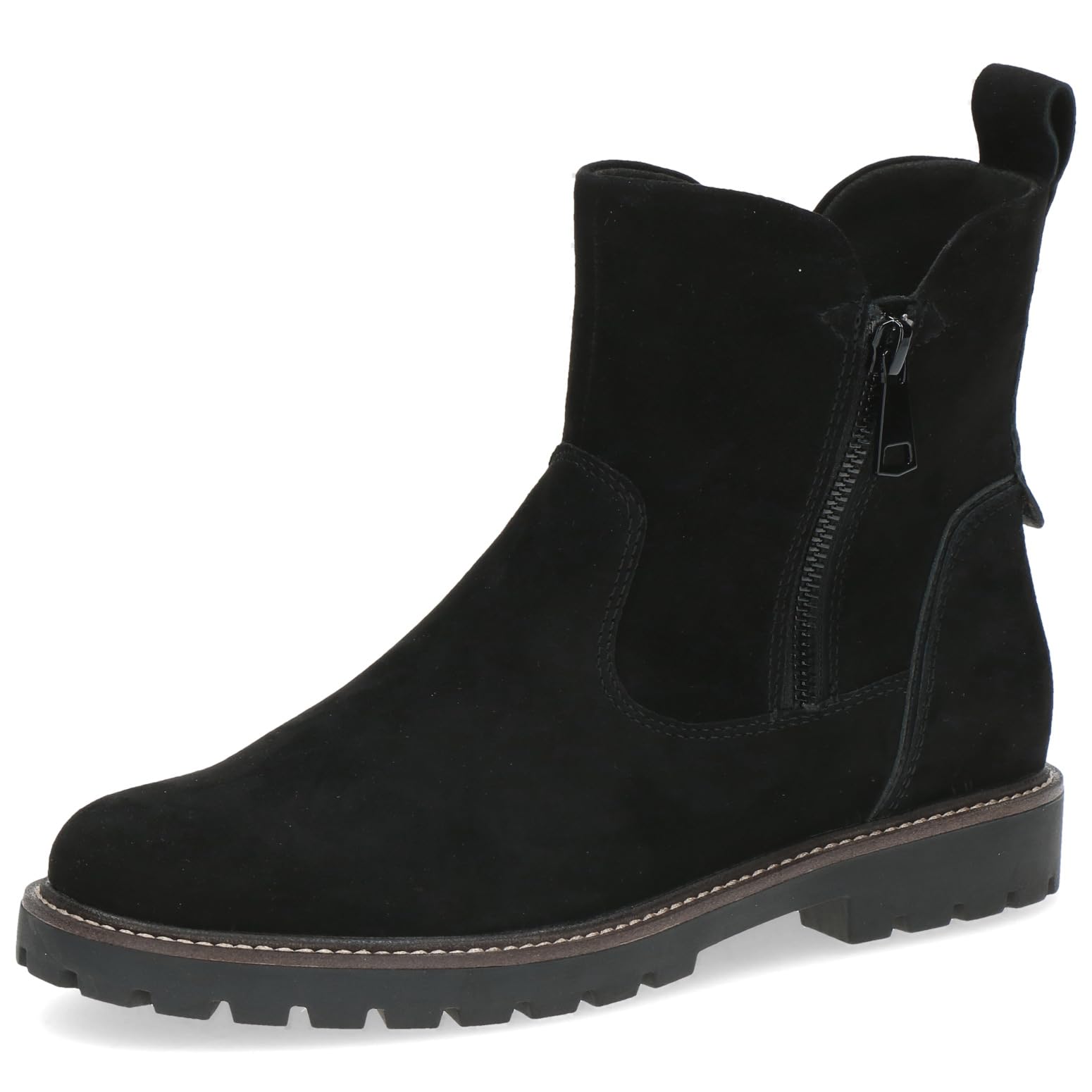 Caprice Women's Black Suede Darcy Ankle Boots Colour: : Size 3.5