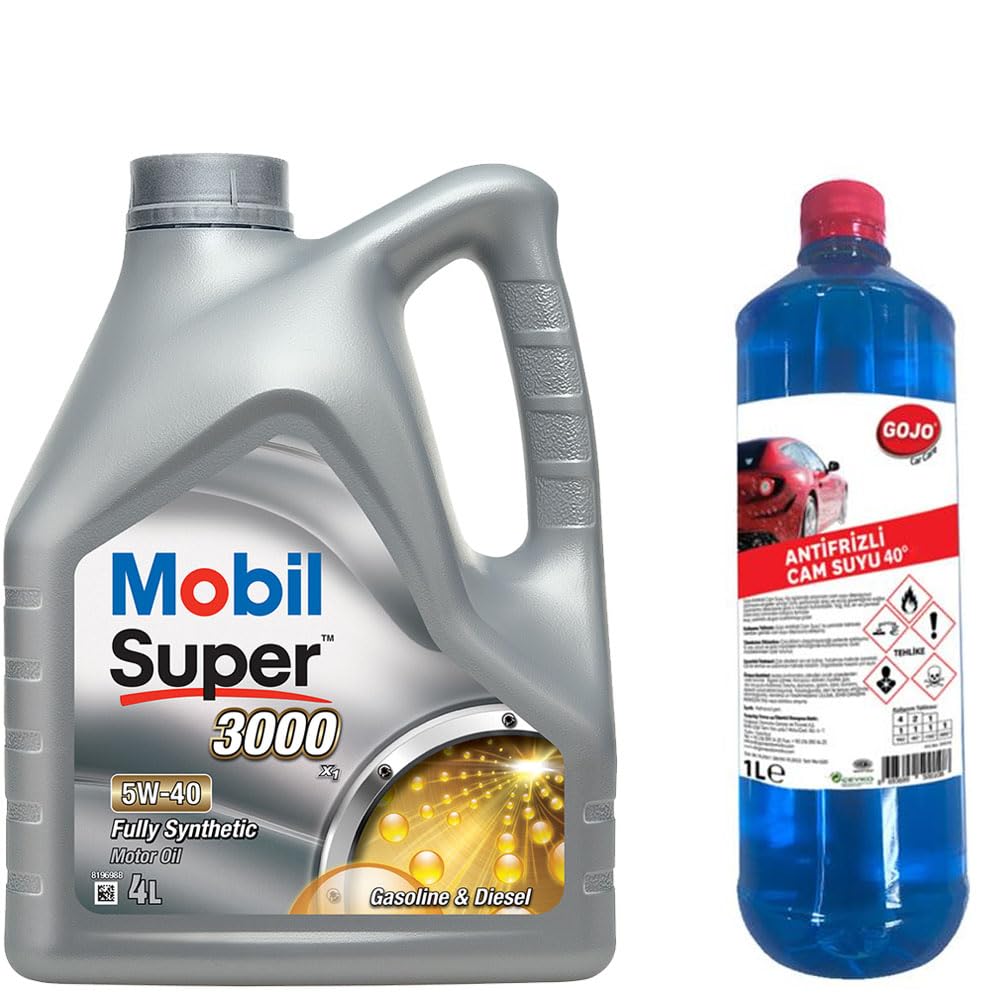 Mobil Super 3000 X1 5W40 Motor Yağı 4 L + 50010 Gojo Antifrizli Camsuyu