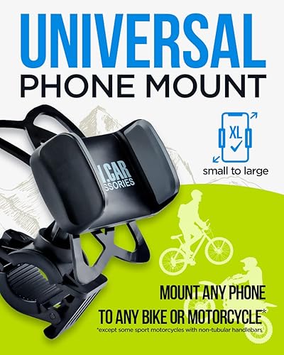 Miniatura 2 de Soporte de teléfono para bicicleta y motocicleta para iPhone 14 Pro 13 12 SE PlusMax Galaxy S22 o cualquier teléfono celular soporte universal para