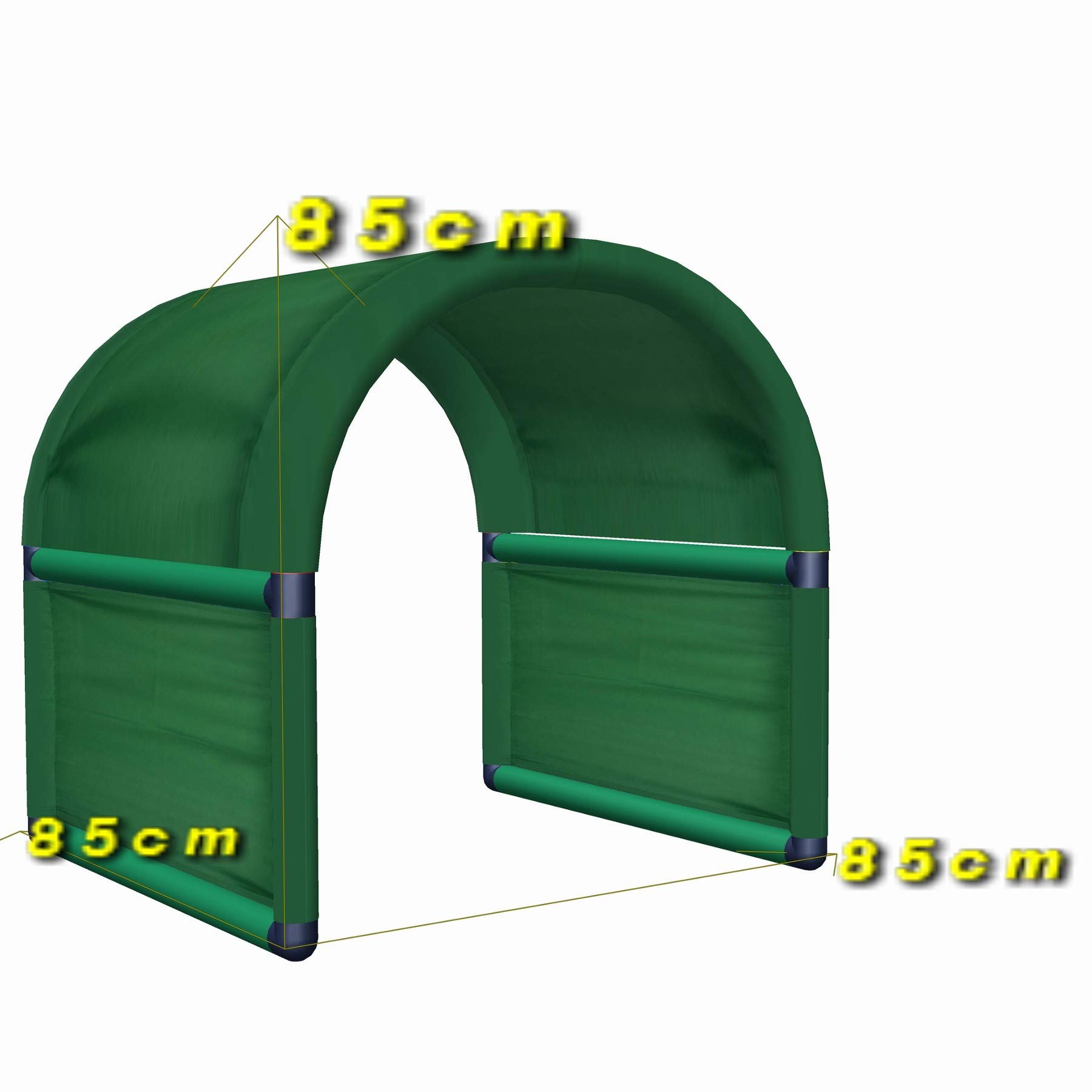 Move and stic Spieltunnel für Kinder ab 1 Jahr – wetterfest, UV-beständig, modular erweiterbar – für Innen und Außen – Kriechtunnel, Gartentunnel, Spieltunnel Grün