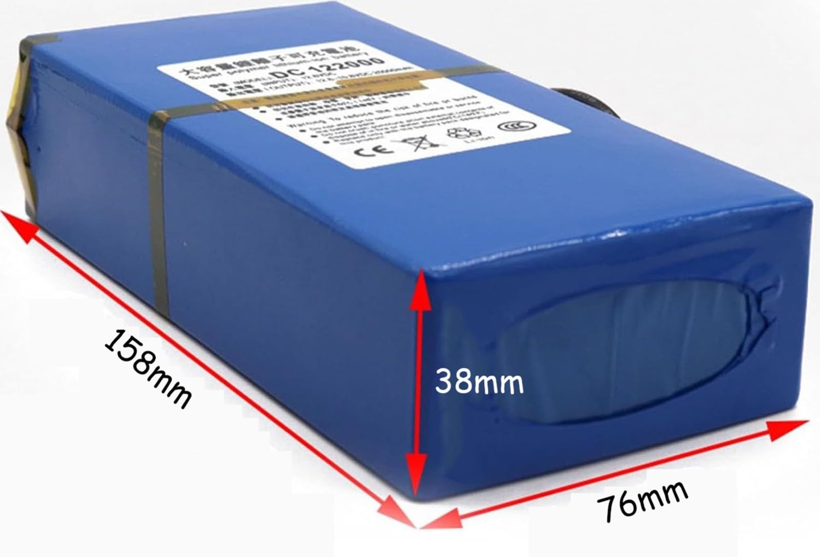 Batteria Al Litio da 12V E 20Ah Batteria CC Ricaricabile Batteria Ai Polimeri di Litio Portatile con Caricabatterie per Alimentazione A 12V Strisce Luminose A LED E Altro Ancora 12V 20000mah