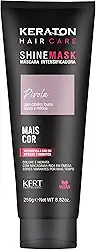 Keraton, Máscara matizadora hidratante, Trata e colore, Para cabelo louro claro e médio, Shine Mask, 240g, Pérola