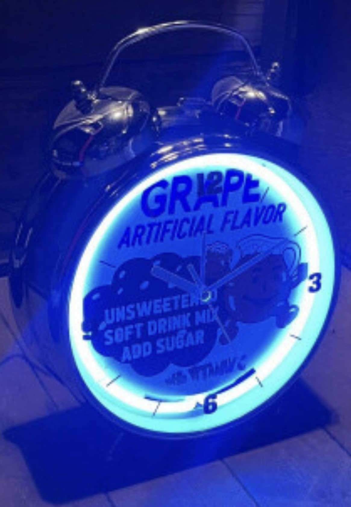 Amazon.co.jp: アメリカン ネオン ビッグ アラーム クロック (30cm