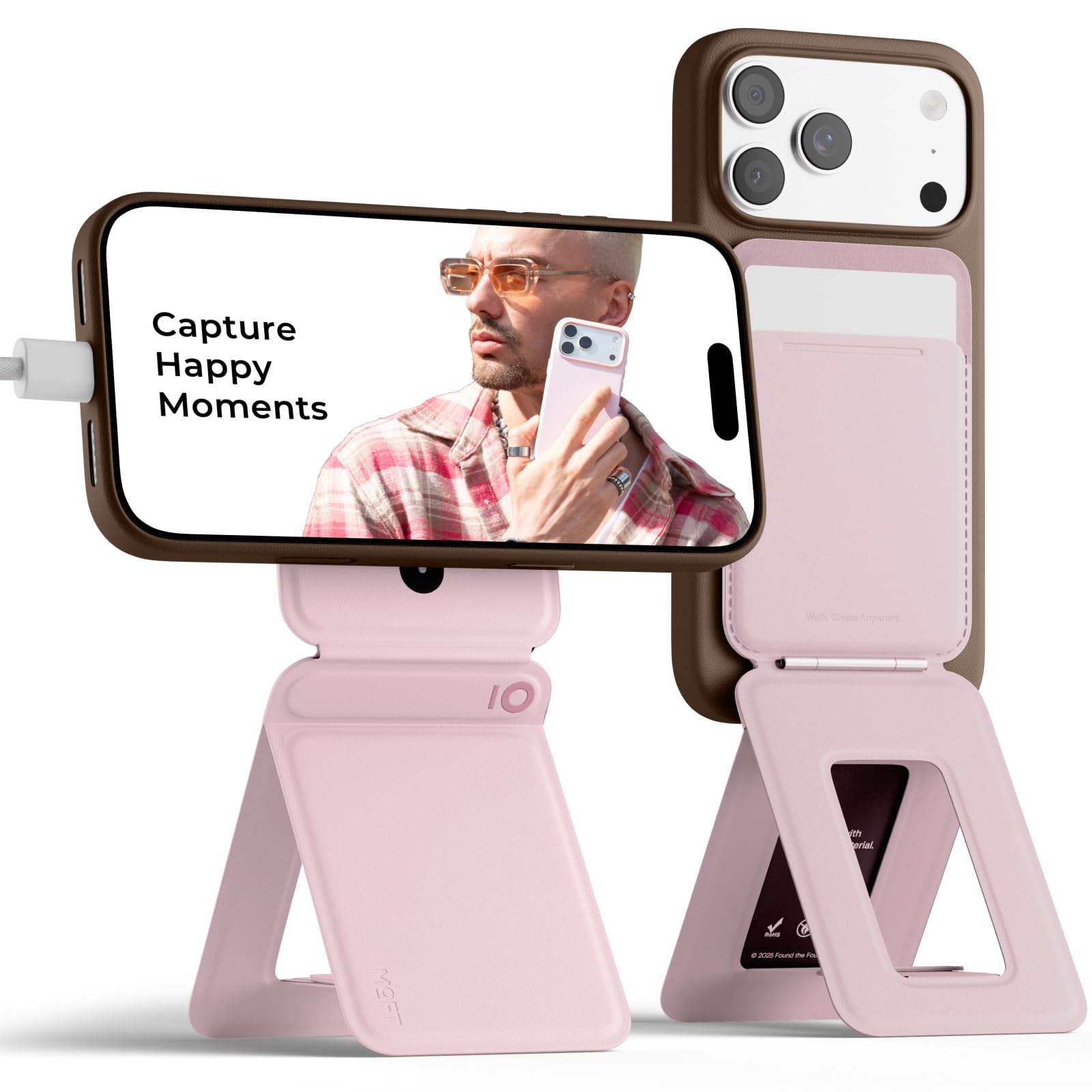 MOFT Phone Tripod Stand &amp; Wallet, NFC Card Holder, Hold 1-2 Cards
