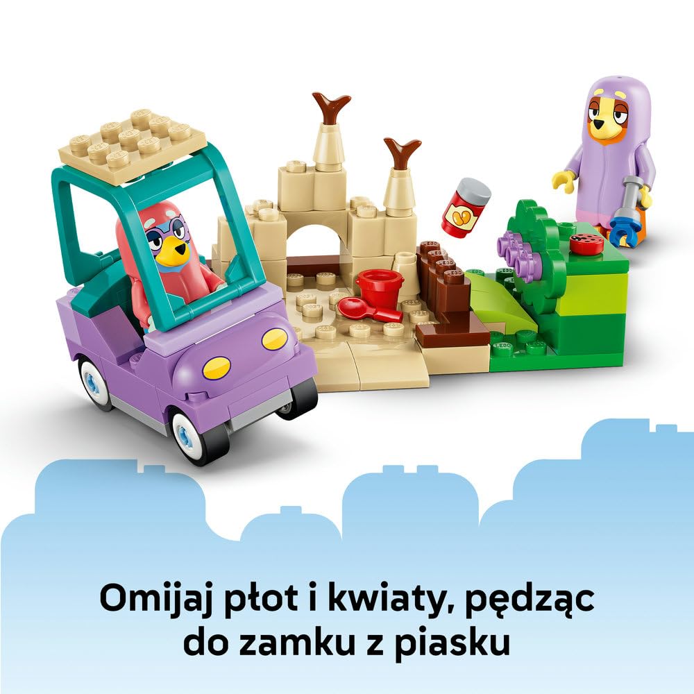 LEGO Blue Babunie z Bingo i Blue, zabawka konstrukcyjna dla dzieci, zestaw z samochodem, ogrodem i postaciami z serialu, pomysł na prezent dla chłopca i dziewczynki od 4 lat 11216