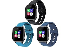 Cosmo Jr. Replacement Watch Bands: 3-Pack Soft Silicone Straps for Cosmo JrTrack Kids