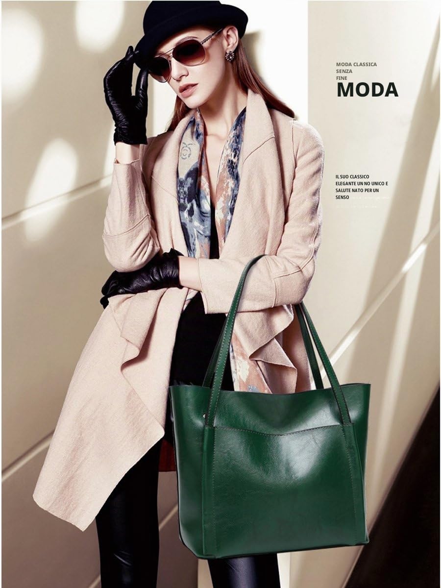 Borsa Tote con Tracolla da Donna Secchiello Borse a mano a Spalla in Pelle PU per Signora