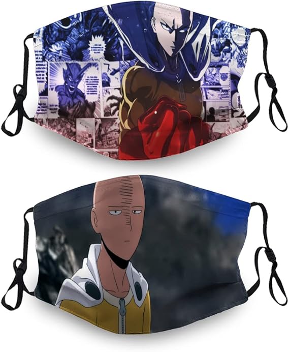 Amazon ワンパンマン 布マスク サイタマ キング 無免ライダー ジェノス 秋冬用マスク 洗える 立体マスク 2枚セット スポーツマスク 息がしやすい 蒸れない 耳が痛くなりにくい 調整タイプ 繰り返し使える 男女兼用 Swas 布マスク