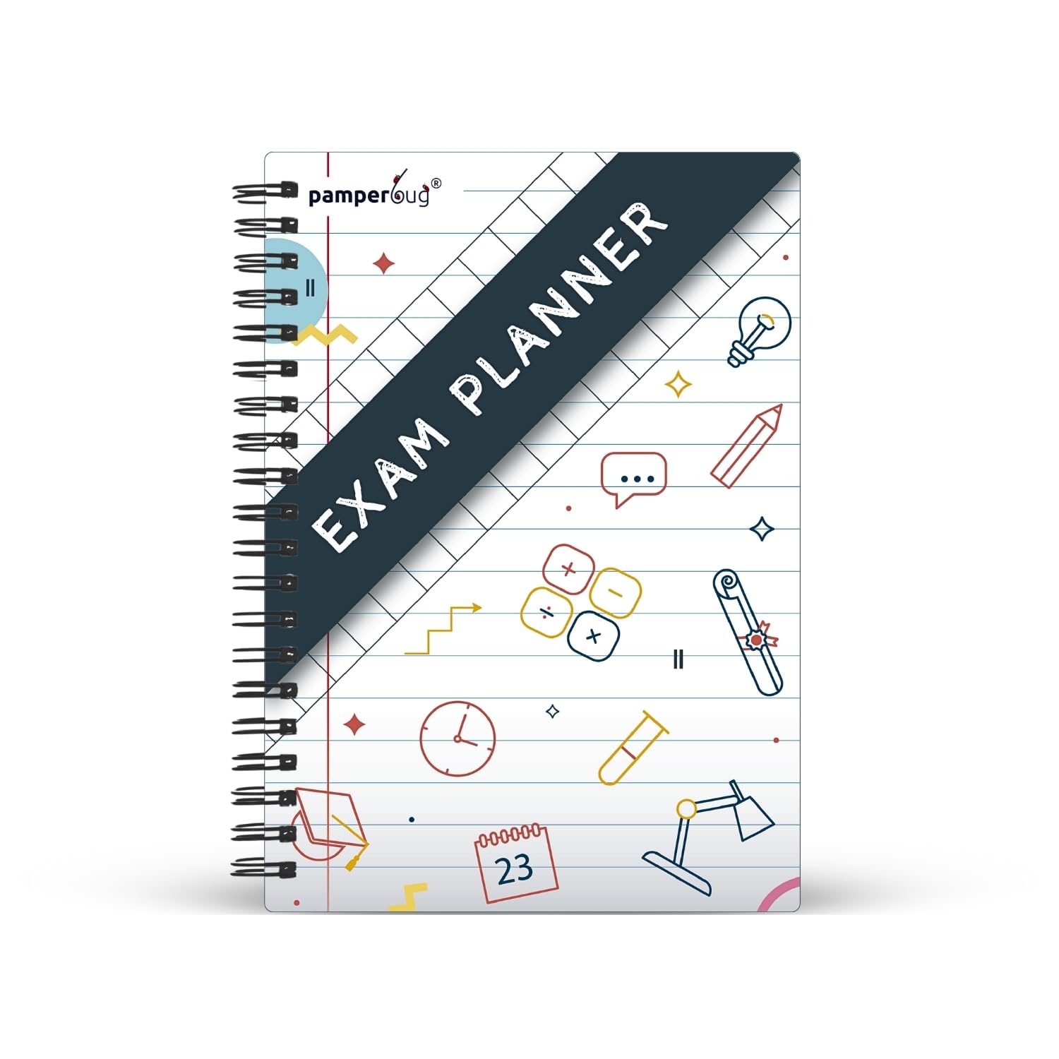 Exam Planner for Students, Pomodoro Time Management Technique to Improve Grades & Beat Anxiety, 112 Pages for 9 Subjects