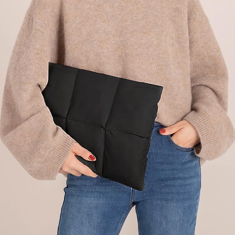 Image of ProElite Puffy Tablet Sleeve Case Upto 11.5 inch for idea tab 11 /M11 /Galaxy Tab A11+ /A9+ /S11 /S9 /S8 Oppo Pad SE 11 inch / OnePlus Pad Lite 11 inch / iPad 10.2 /Air 10.9 /Pro 11 /Mi Pad 7, Black
