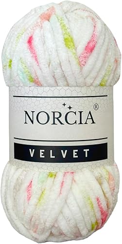 Miniatura 10 de Hilo de terciopelo suave para tejer a ganchillo, súper voluminoso, 3.53 oz (74.3 yardas) para tejer hilo amigurumi, hilo elegante para tejer