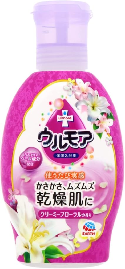 Amazon 保湿入浴液ウルモア クリーミーフローラル 600ml ウルモア 液体入浴剤 バスオイル 通販