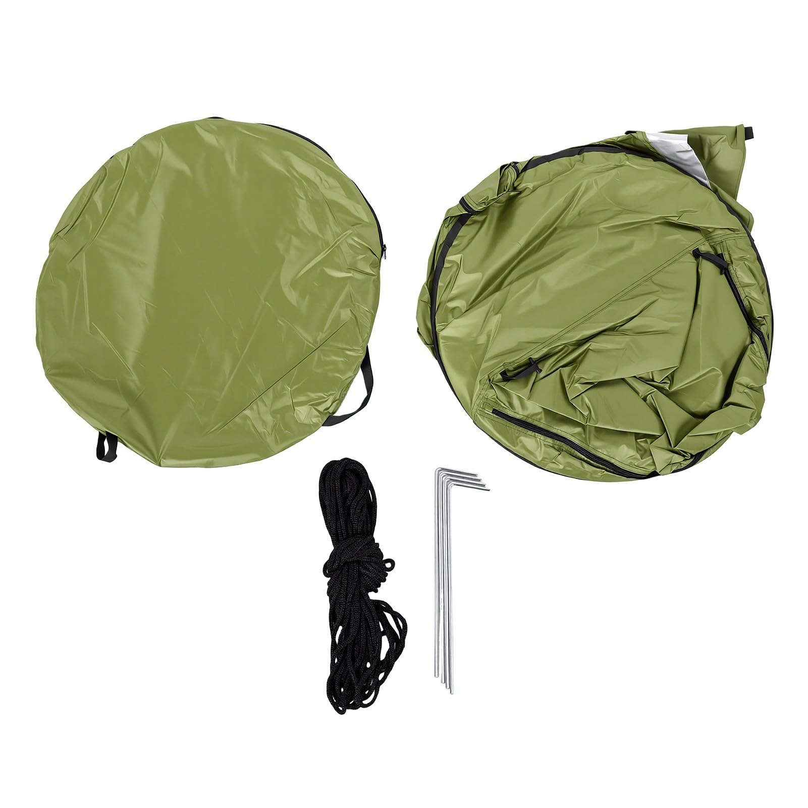 Generic Tenda Fasciatoio Portatile Impermeabile Robusta per Uso Privato Nella Doccia Esterna 59,06x59,06x74,80 Pollici (Fogliame)