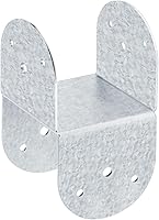 Vista 6 de GBGS 4 soportes de 4 x 4, soporte de amarre superior para conectar poste a viga, calibre 14, negro