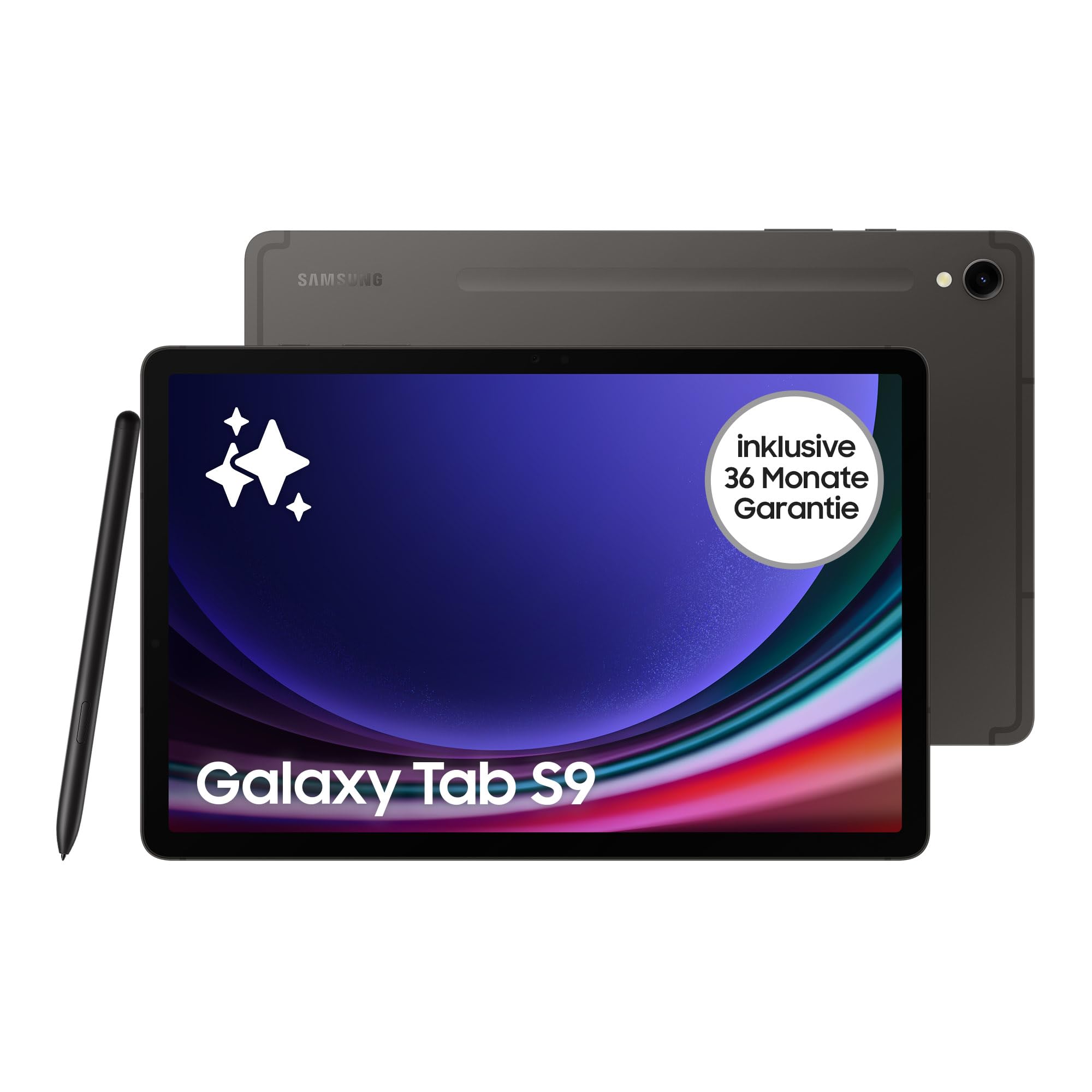 Samsung Galaxy Tab S9 AI-Android-Tablet, Wi-Fi, 8 GB RAM, MicroSD-Kartenslot, Inkl. S Pen, Simlockfrei ohne Vertrag