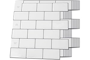 Art3d 10-Sheet Peel-and-Stick Backsplash Tiles for Kitchen and Bathroom