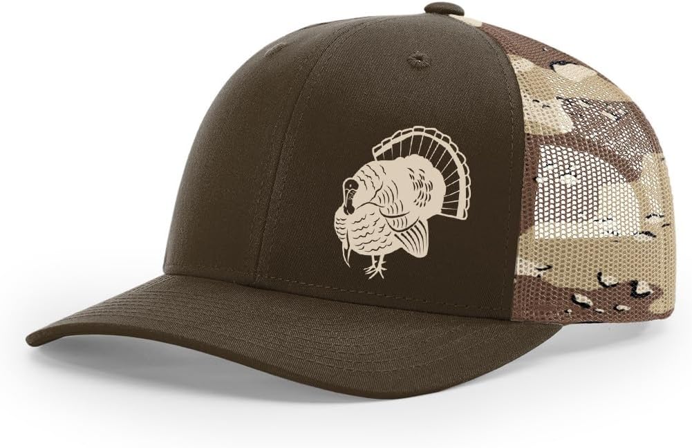 Turkey Hunting Sporting Collection Fully Embroidered Richardson 112 Snapback Trucker Cap