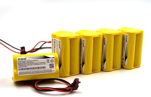 Miniatura 5 de elxjar Paquete de 5 baterías de repuesto para Sure-Lites SL026155 SL-026155 SL-026155 SL-026-155 Max Power Out