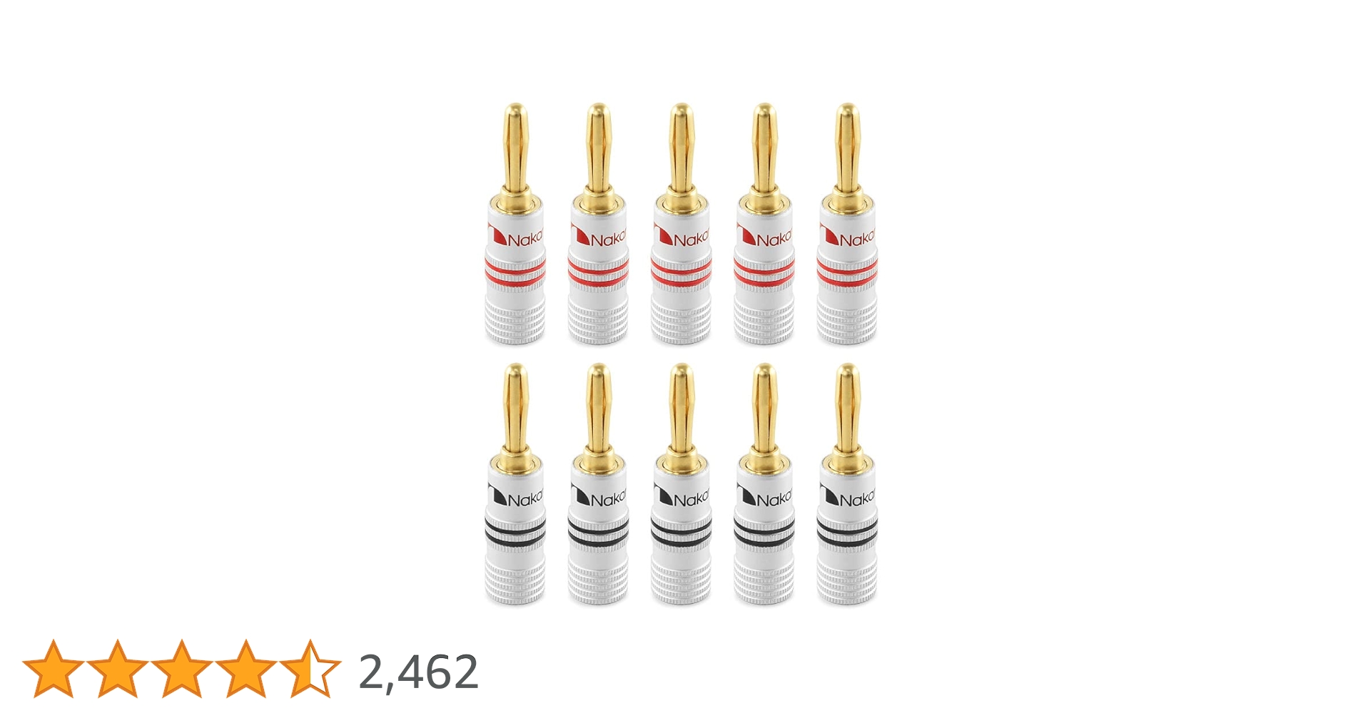 さくら ナカミチ 24K 金メッキ バナナプラグ 100本 Amazon | Nakamichi さくら ナカミチ 24K 金メッキ バナナプラグ 100本 Amazon | Nakamichi