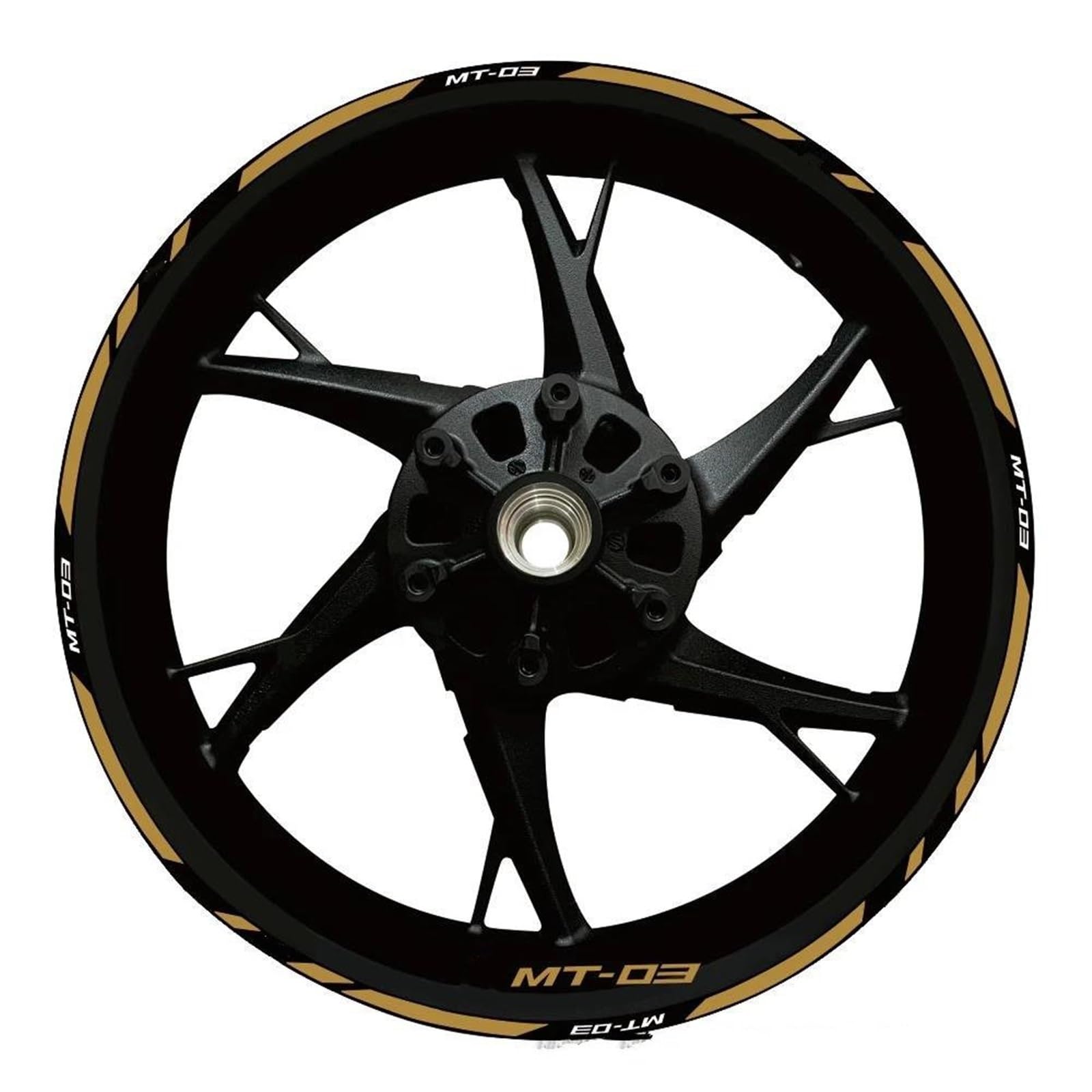 Piwine Style 27 Stickers Motorcycle Wheel Stickers Reflective Decals Rims For Yamaha Mt-03 Mt 03 Mt03 2020-2022(Style 27)